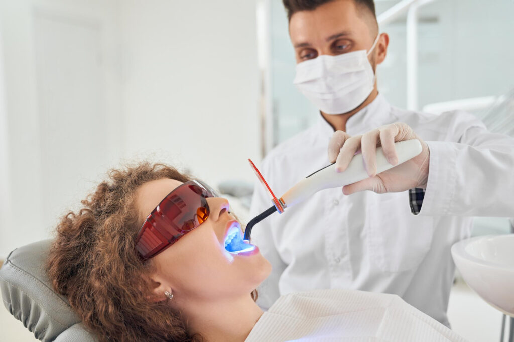 Teeth whitening treatment consultation